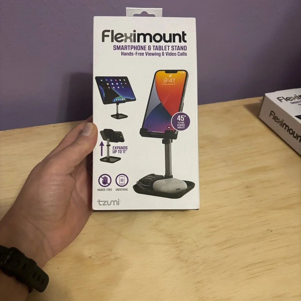 Fleximount Smartphone & Tablet Stand - Black by Tzumi